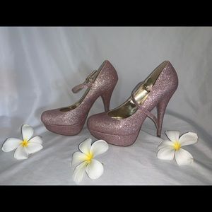 Steve Madden Pink Sparkly Heels